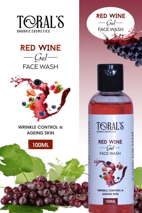 Toral's Red Wine Gel Face Wash